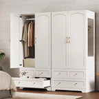 Haven Ridge Manor Wardrobe Armoire with Full-Length Mirror