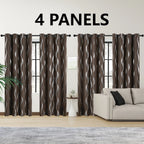 Midnight Wave Blackout Thermal Curtain Set