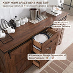 Timber Creek Farmhouse Sideboard Buffet Cabinet