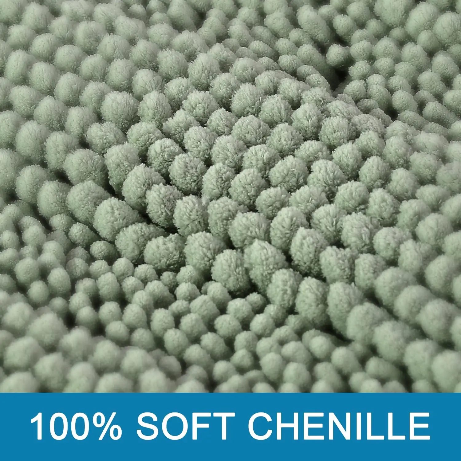 Sage Haven Chenille Bath Rug Set