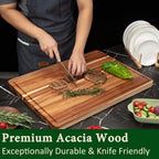 Timber Grove Acacia Butcher Block Cutting Board