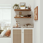 Heritage Rustic Farmhouse Floating Shelves – Set of 2