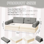 Modular Corduroy Kids Play Couch