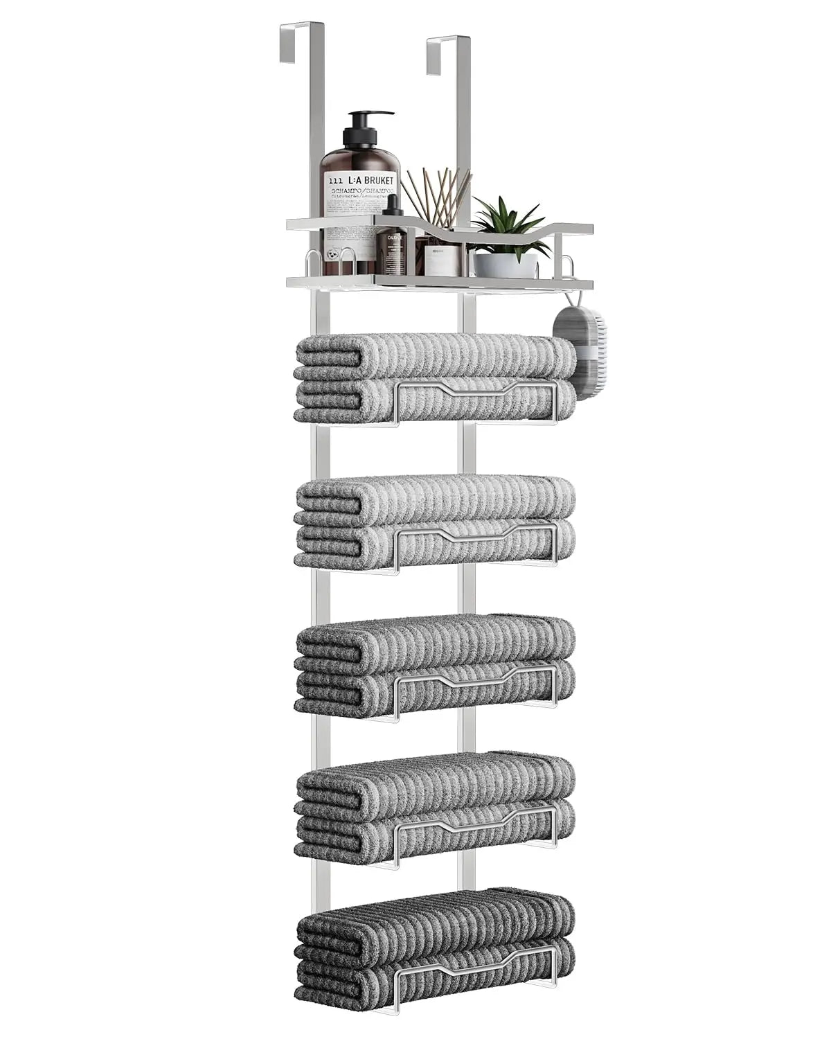 Heritage Over-the-Door Towel Storage Rack – 6 Tier