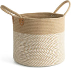 Willow Haven White Wicker Storage Basket