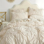 Bohemian Textured Rhomboid Duvet Cover Set