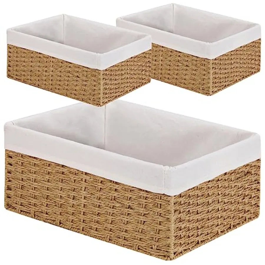 Willow Haven Woven Storage Basket Collection – Set of 3