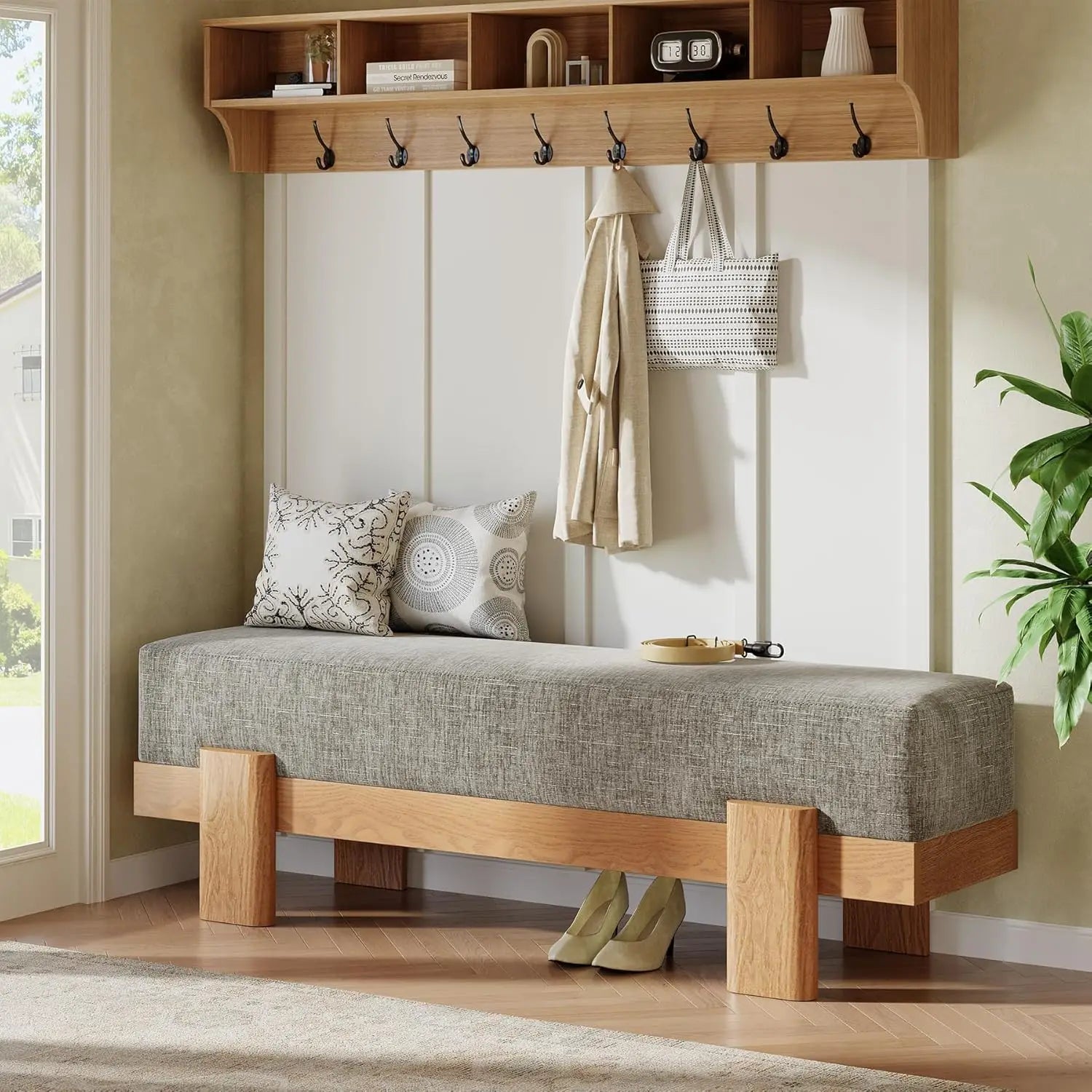 Hearthstone Upholstered Entryway Bench