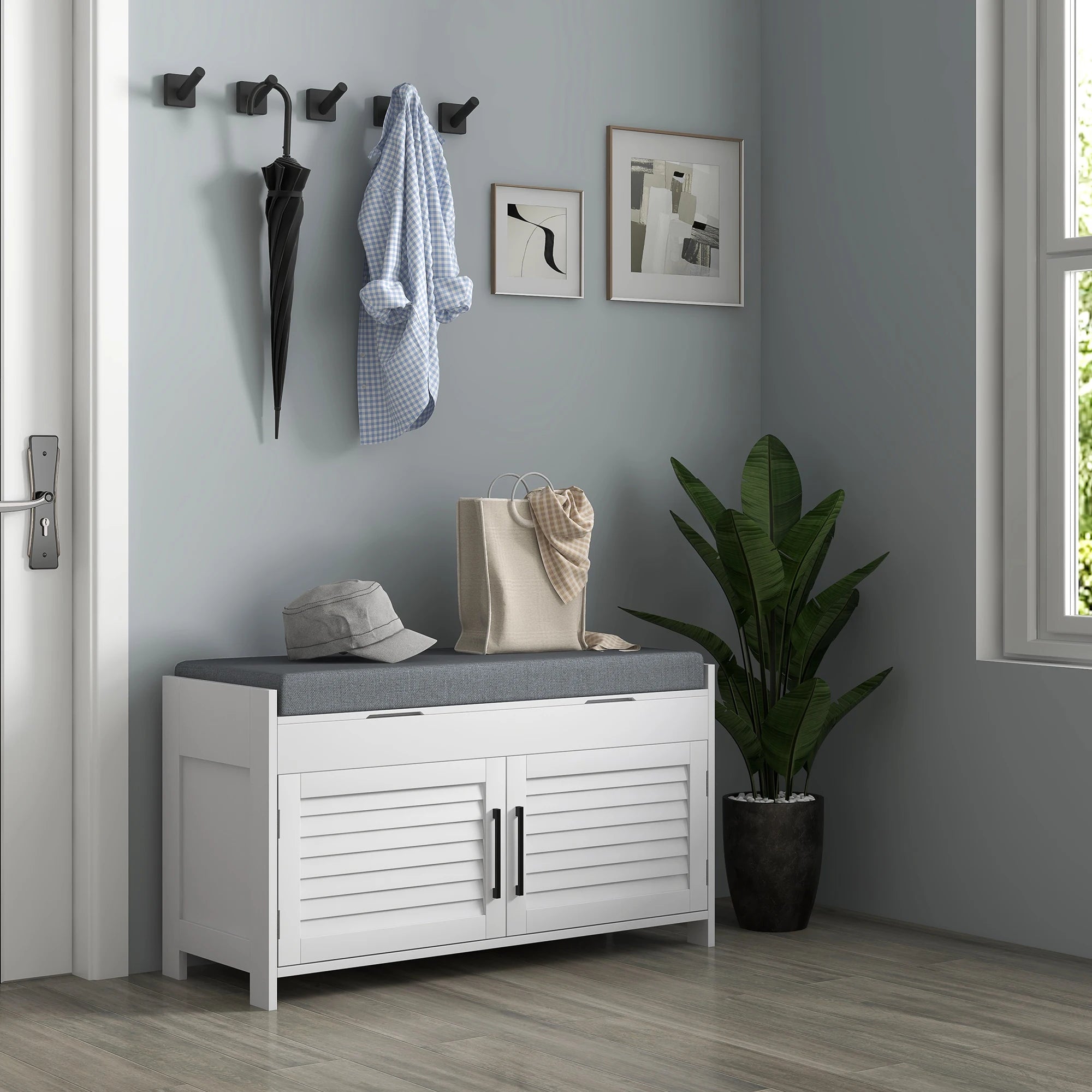 Willow Landing Entryway Shoe Storage Bench