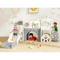 All-in-1 Toddler Slide & Activity Playset