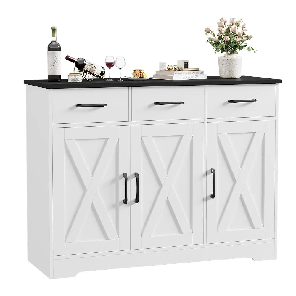 Haven Ridge Heritage Farmhouse Sideboard Buffet Cabinet