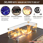 Stonecrest Outdoor Propane Fire Pit Table