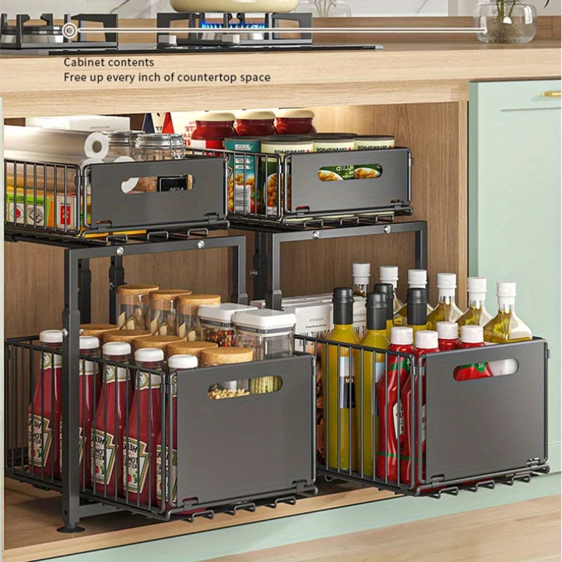 Ironwood Slide-Out Cabinet Organizer