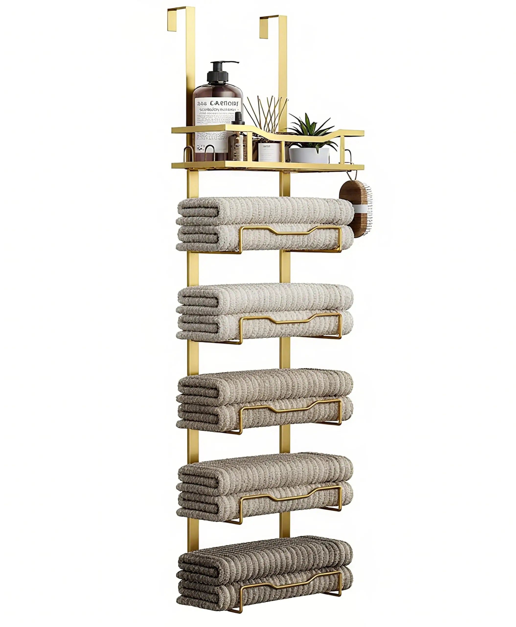 Heritage Over-the-Door Towel Storage Rack – 6 Tier