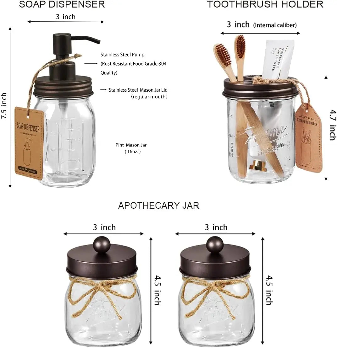 Heritage Ridge Farmhouse Bathroom Accessory Set