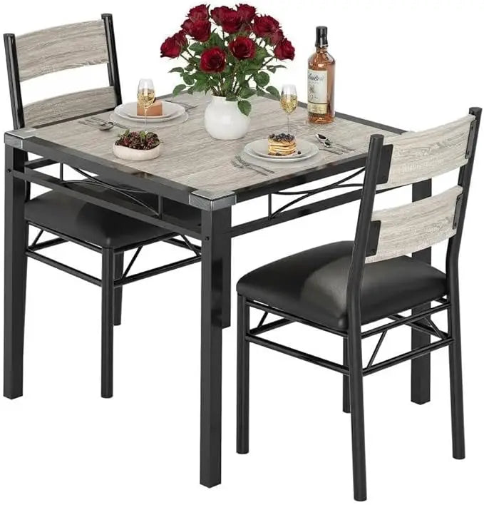 Dining Table & Upholstered Chair Set