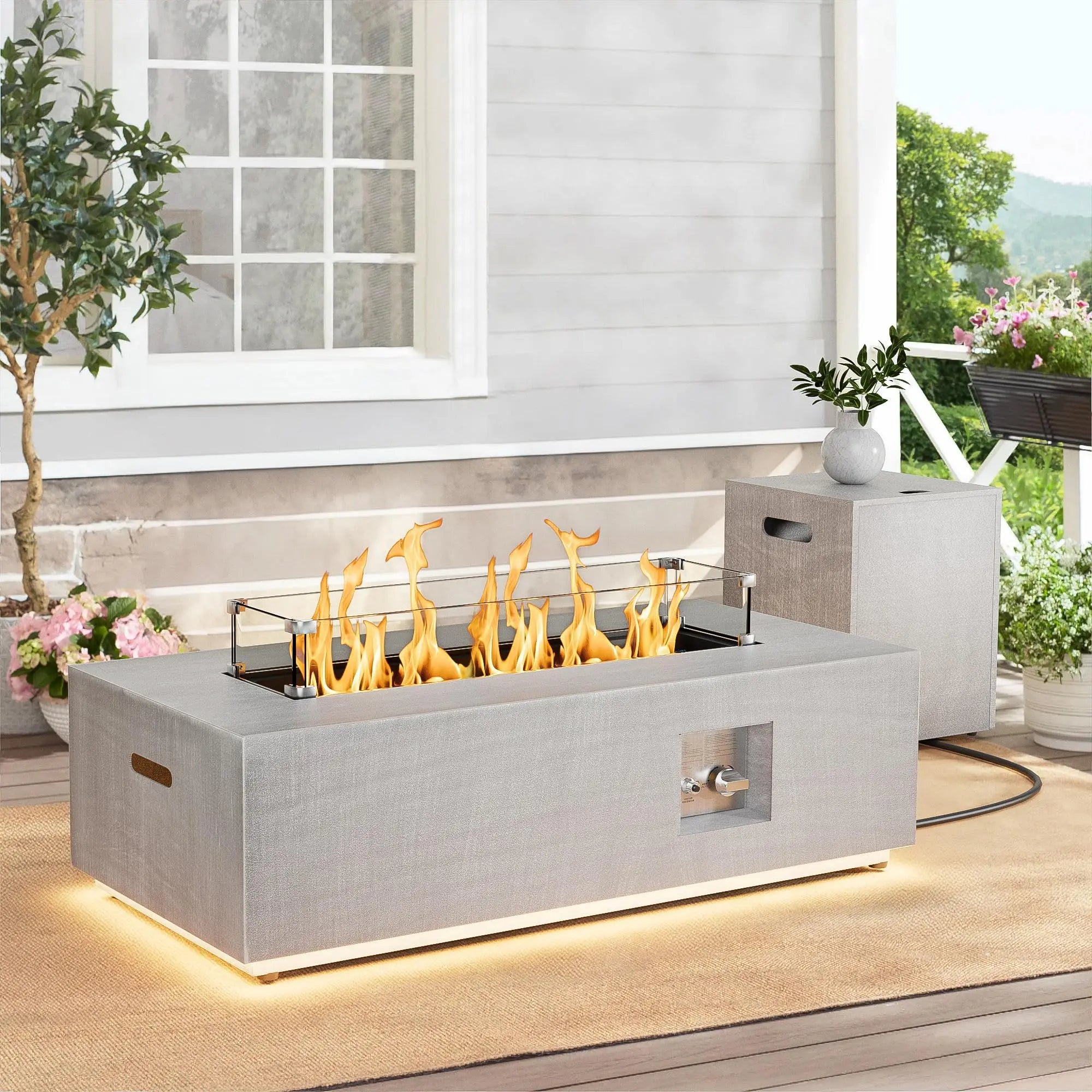 EmberGlow Outdoor Fire Pit Conversation Set