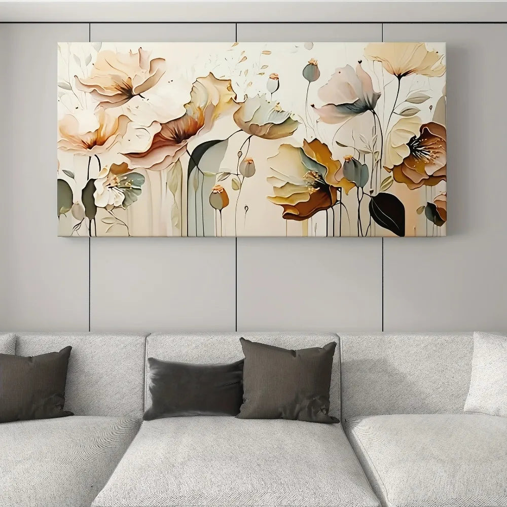 Bloomhaven Framed Abstract Floral Canvas Wall Art