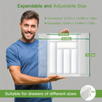 Bamboo Expandable Drawer Organizer & Divider