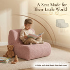 Lightweight Kids' Corduroy Lounge Sofa