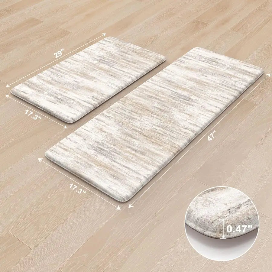 Haven Ridge ComfortStep Anti-Fatigue Kitchen Mat Set – 2 Piece