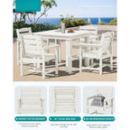 Coastal Haven Ridge 5-Piece Patio Dining Set