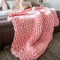 Everwood Chunky Knit Wool Throw Blanket