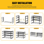 Titan Workshop 4-Tier Wall-Mounted Power Tool Organizer with 8 Drill Holders