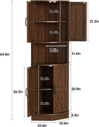 Haven Ridge Heritage Farmhouse Corner Storage Cabinet