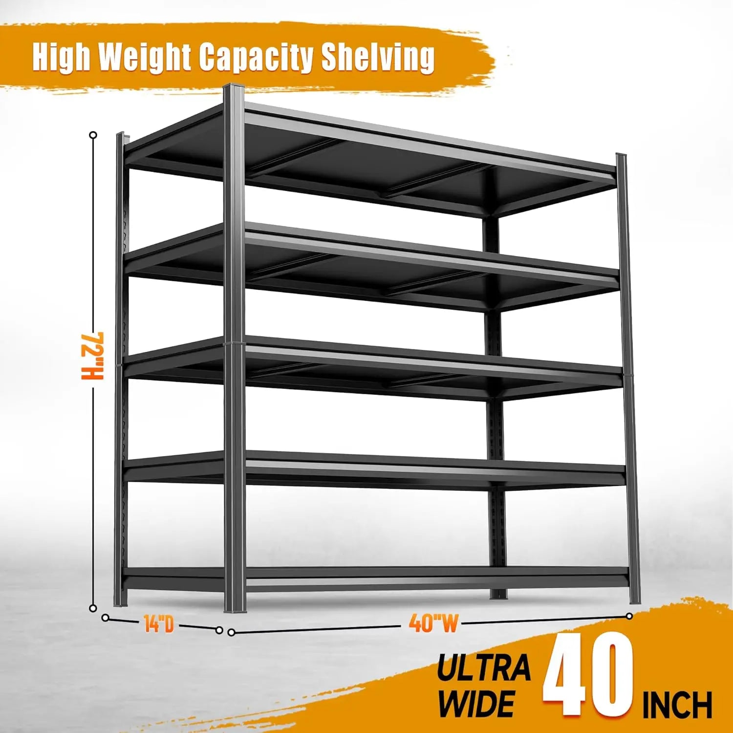 Haven Ridge Pro Heavy-Duty Storage Shelving – 5 Tier