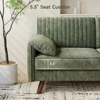 Willowhaven Deep Seat Chenille Loveseat Sofa