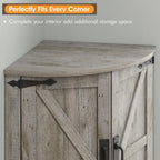 Heritage Farmhouse Storage Cabinet with Barn Doors