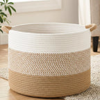 Willow Haven Large Cotton Rope Storage Basket – 70L