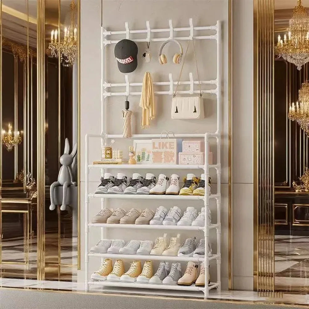 EntryEase Multi-Tier Entryway Shoe Rack & Storage Organizer