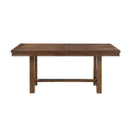 Brown & Beige Dining Set with Bench