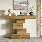 Hearthstone Geometric Farmhouse Console Table