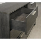 Antique Grey King 4-Piece Bedroom Furniture Set