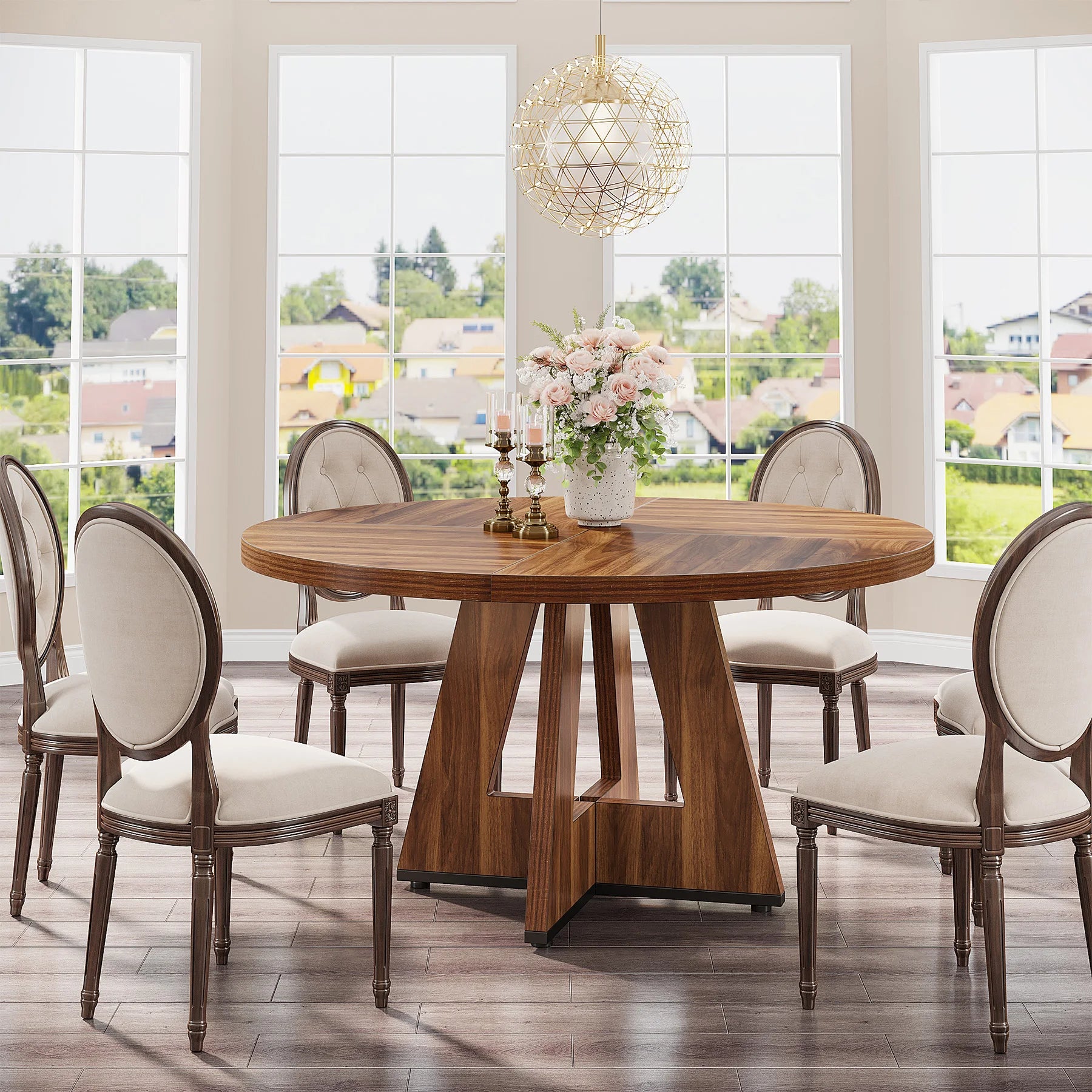 Heritage Round Farmhouse Dining Table