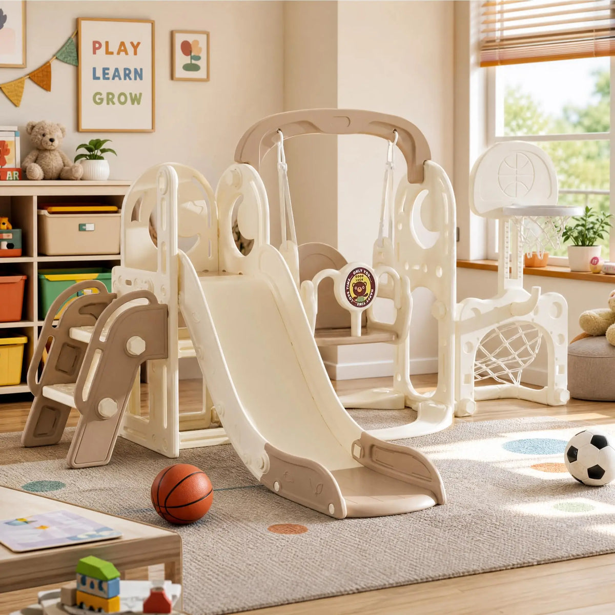 Toddler Slide & Swing Activity Playset