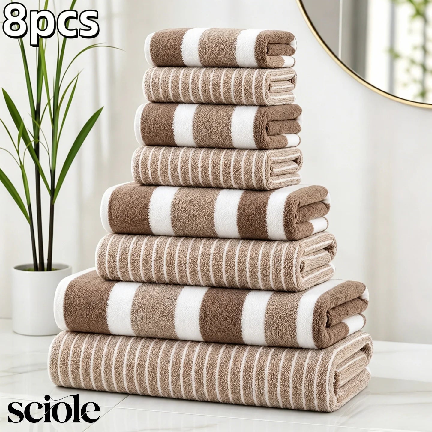 Harbor Stripe Luxury Towel Collection