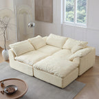 Lounge Cloud Modular Sectional Sofa – Oversized Deep-Seat L-Shaped Sofa Bed