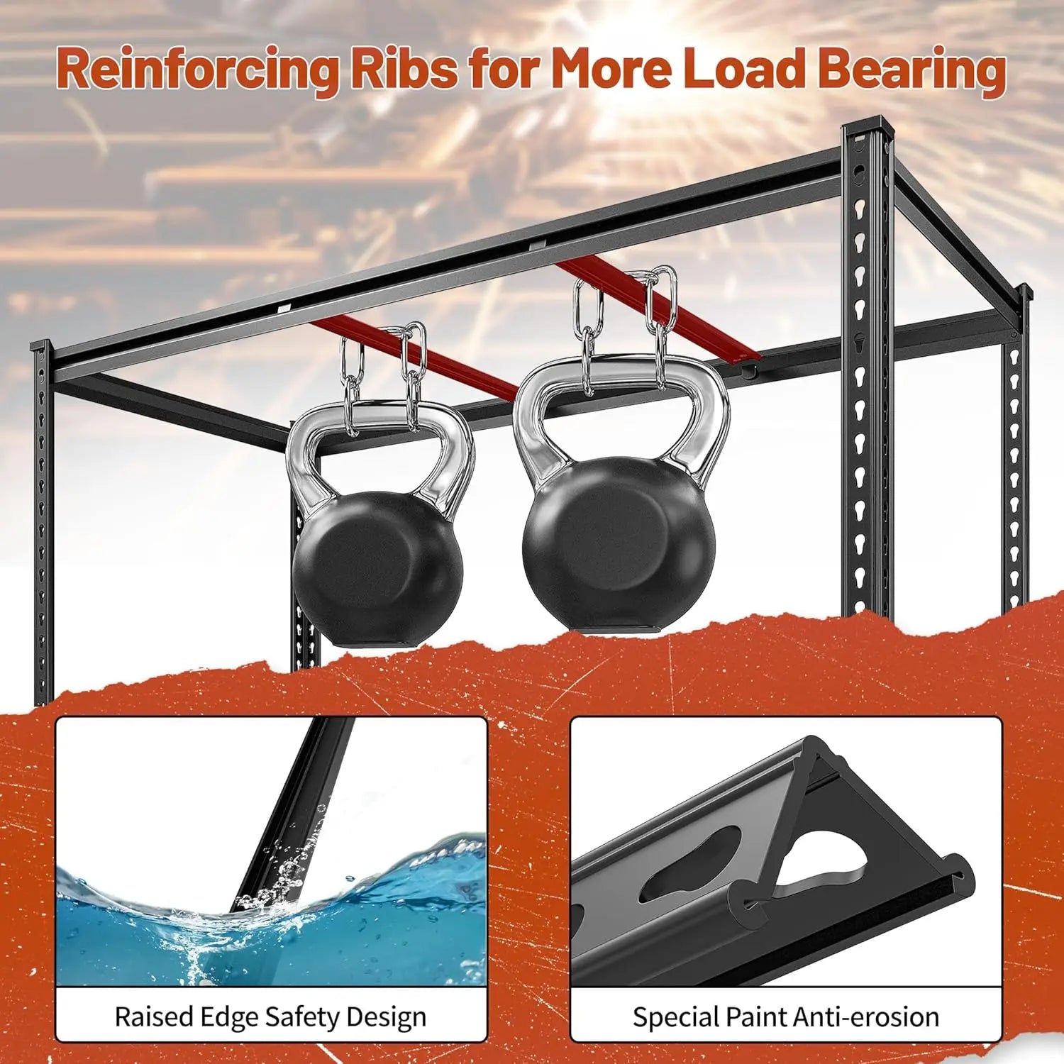 Haven Ridge Pro Heavy-Duty Storage Shelving – 4 Tier