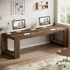 Haven Ridge Collaborative Workspace Desk – 86.6 Inch Double Workstation