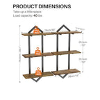 Heritage Geometric Floating Wall Shelves