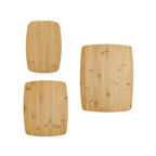 Bamboo Cutting Board Set 3 Piece Durable Kitchen Chopping Boards