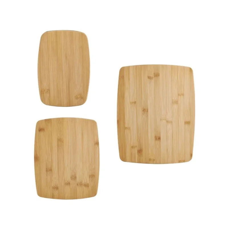 Bamboo Cutting Board Set 3 Piece Durable Kitchen Chopping Boards