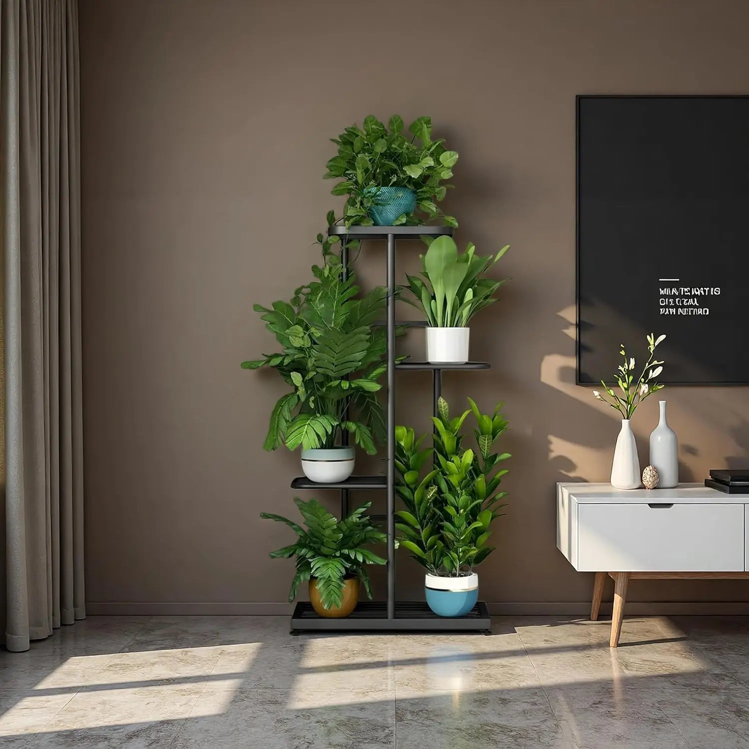 Willow Grove 4-Tier Corner Plant Stand