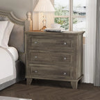Modern 3-Drawer Wood Storage Dresser