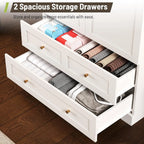 Haven Ridge Manor Wardrobe Armoire with Full-Length Mirror