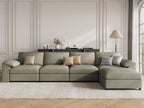 Haven Luxe Modular Leather Sectional Sofa